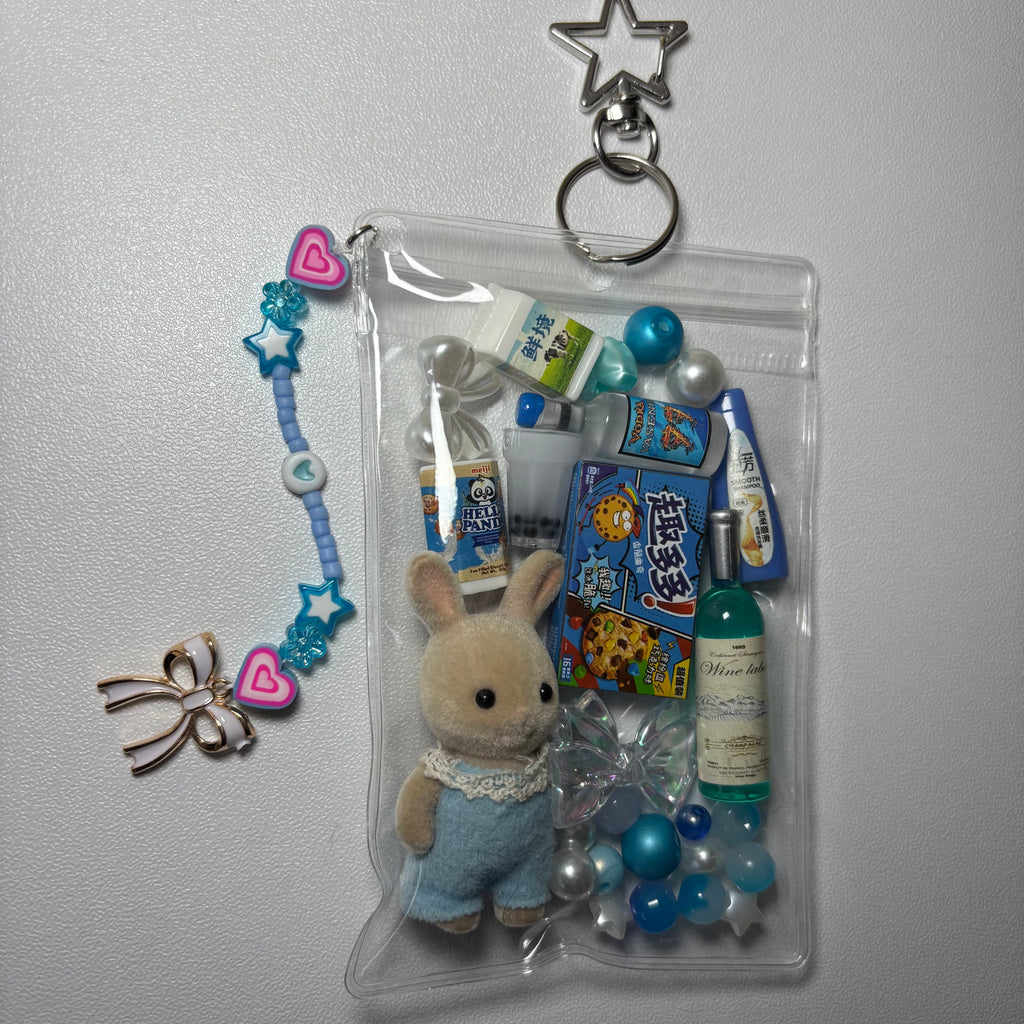 Blue bunny trinket pouch 🩵