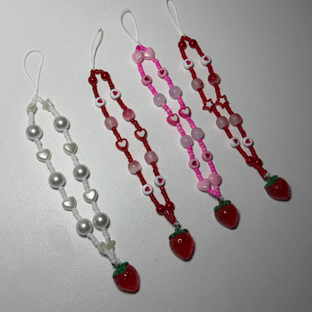 Strawberry phone charms 🍓