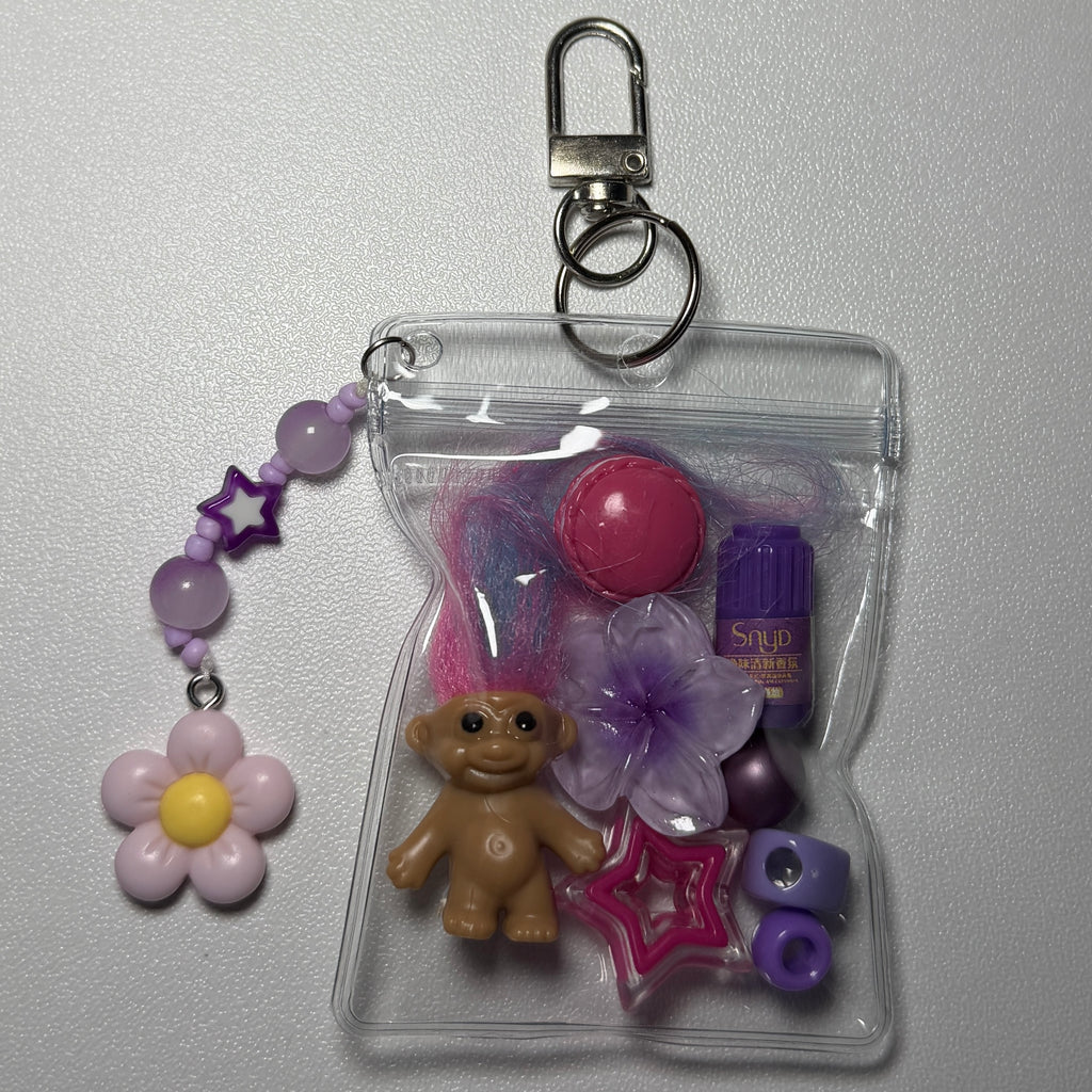 Purple trolls mini trinket pouch 💜