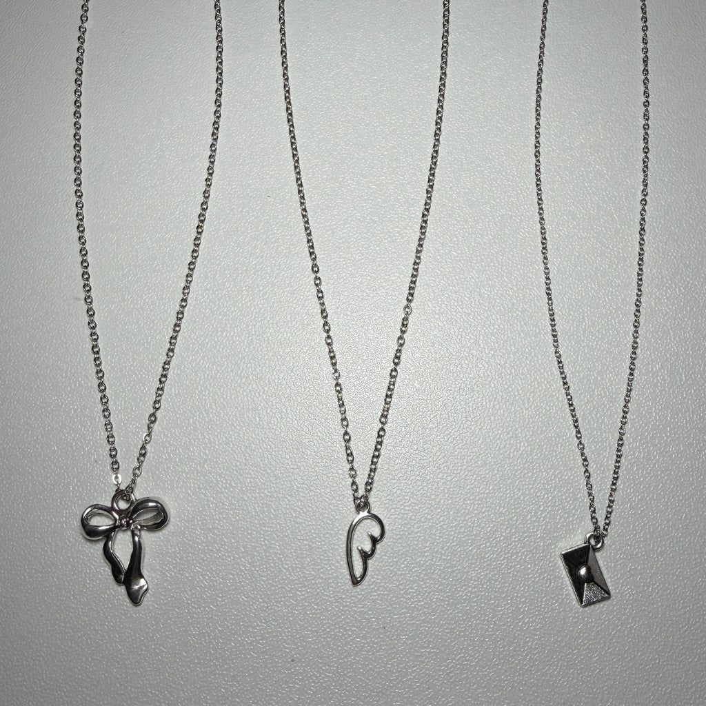 Silver charm necklaces 🩶