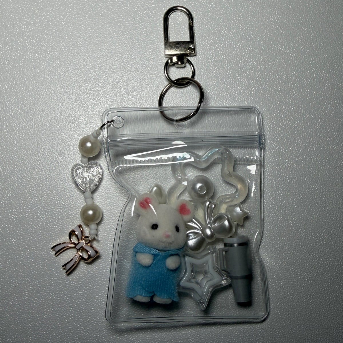 White mouse mini trinket pouch 🐭