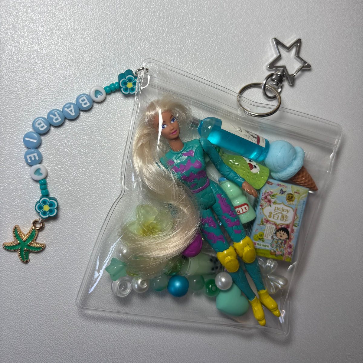 Green vintage Barbie trinket pouch 🥑