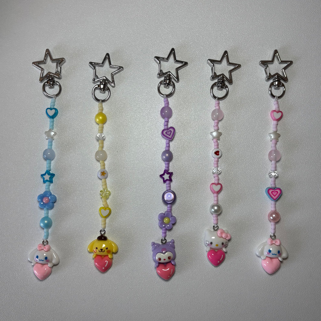 Sanrio Character heart keyrings ❤️