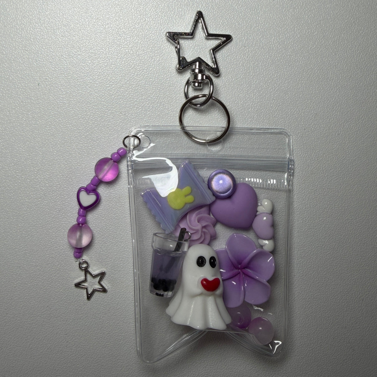Purple ghost mini trinket pouch 💜👻
