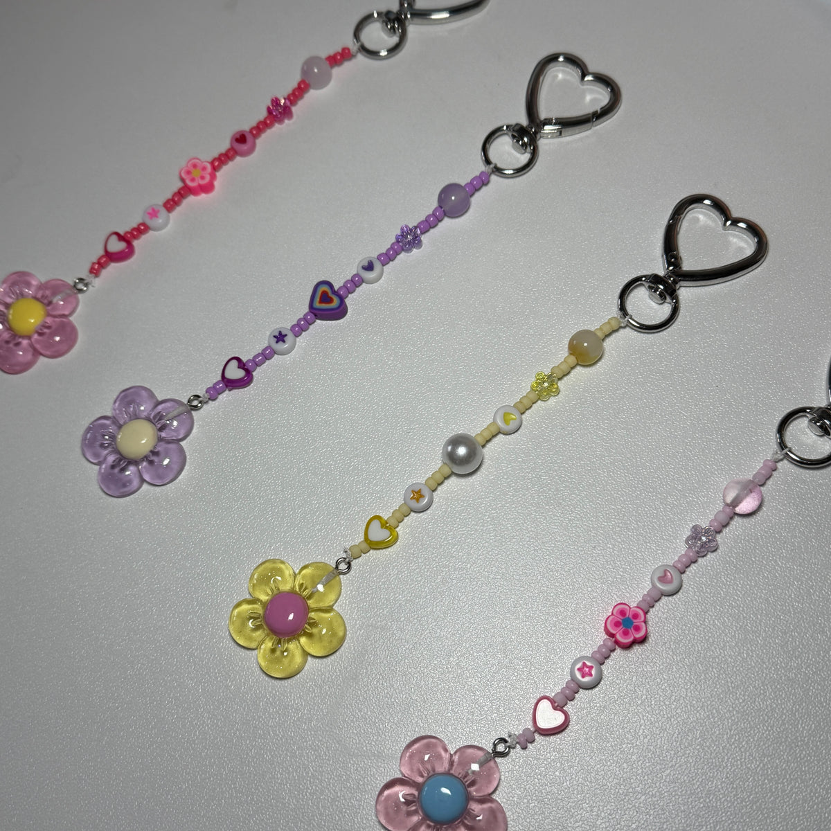 Flower keyrings 🌸