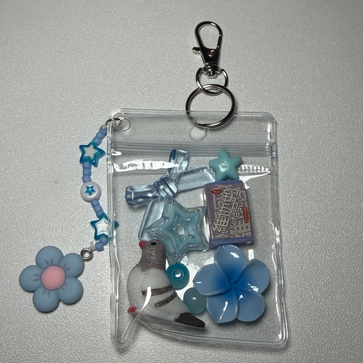 Blue pigeon mini trinket pouch 🩵