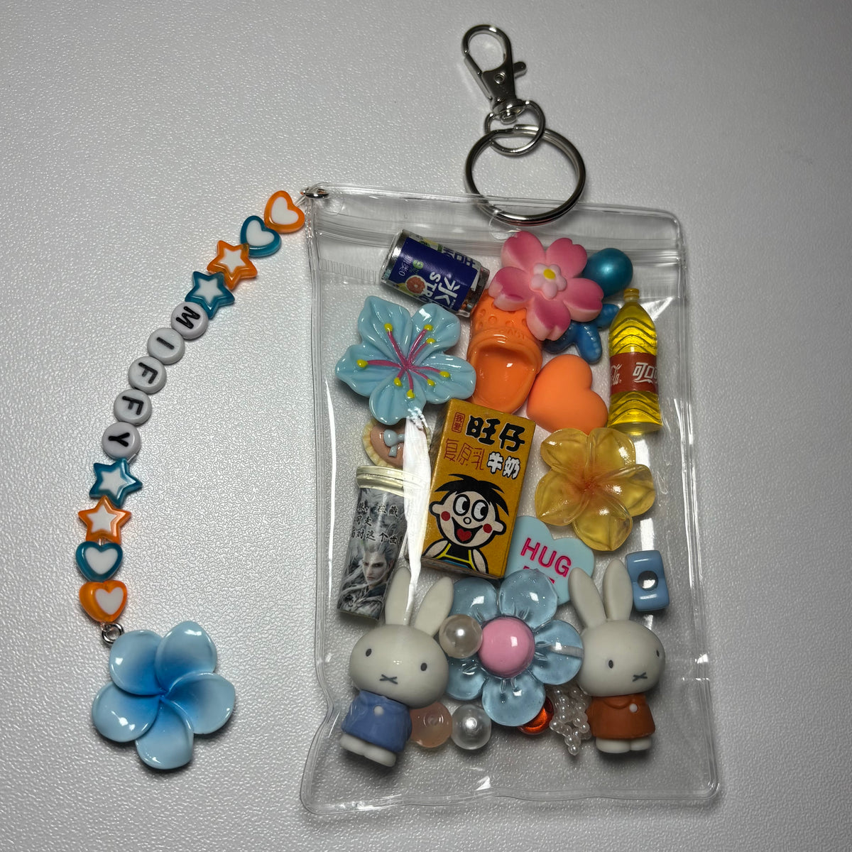 Orange and Blue Miffy trinket pouch🧡🩵