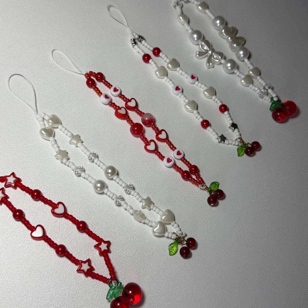 Cherry phone charms 🍒