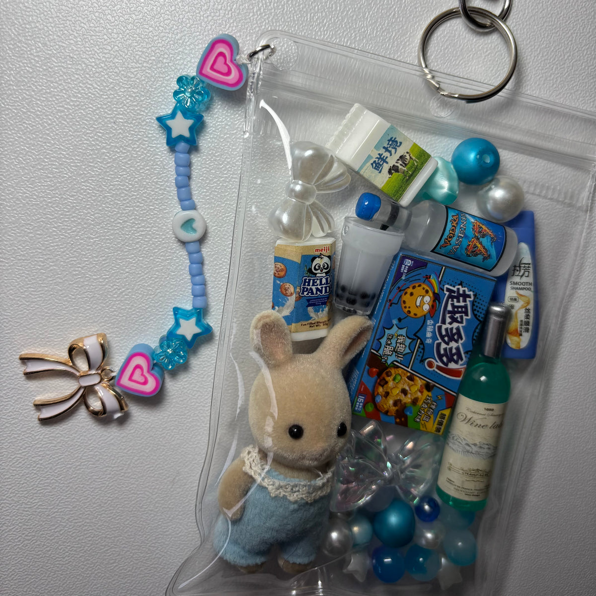 Blue bunny trinket pouch 🩵