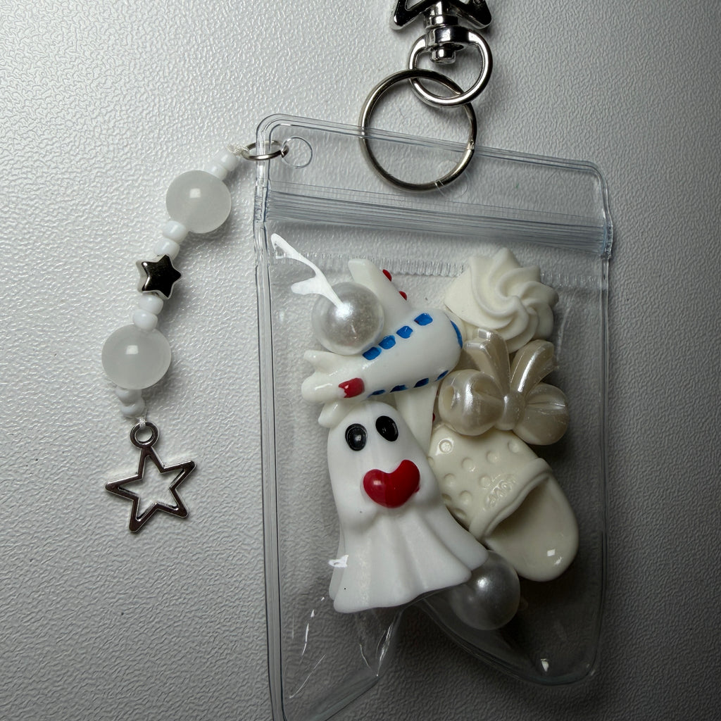 White ghost mini trinket pouch 🤍👻