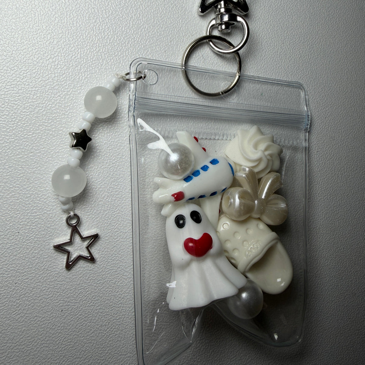White ghost mini trinket pouch 🤍👻