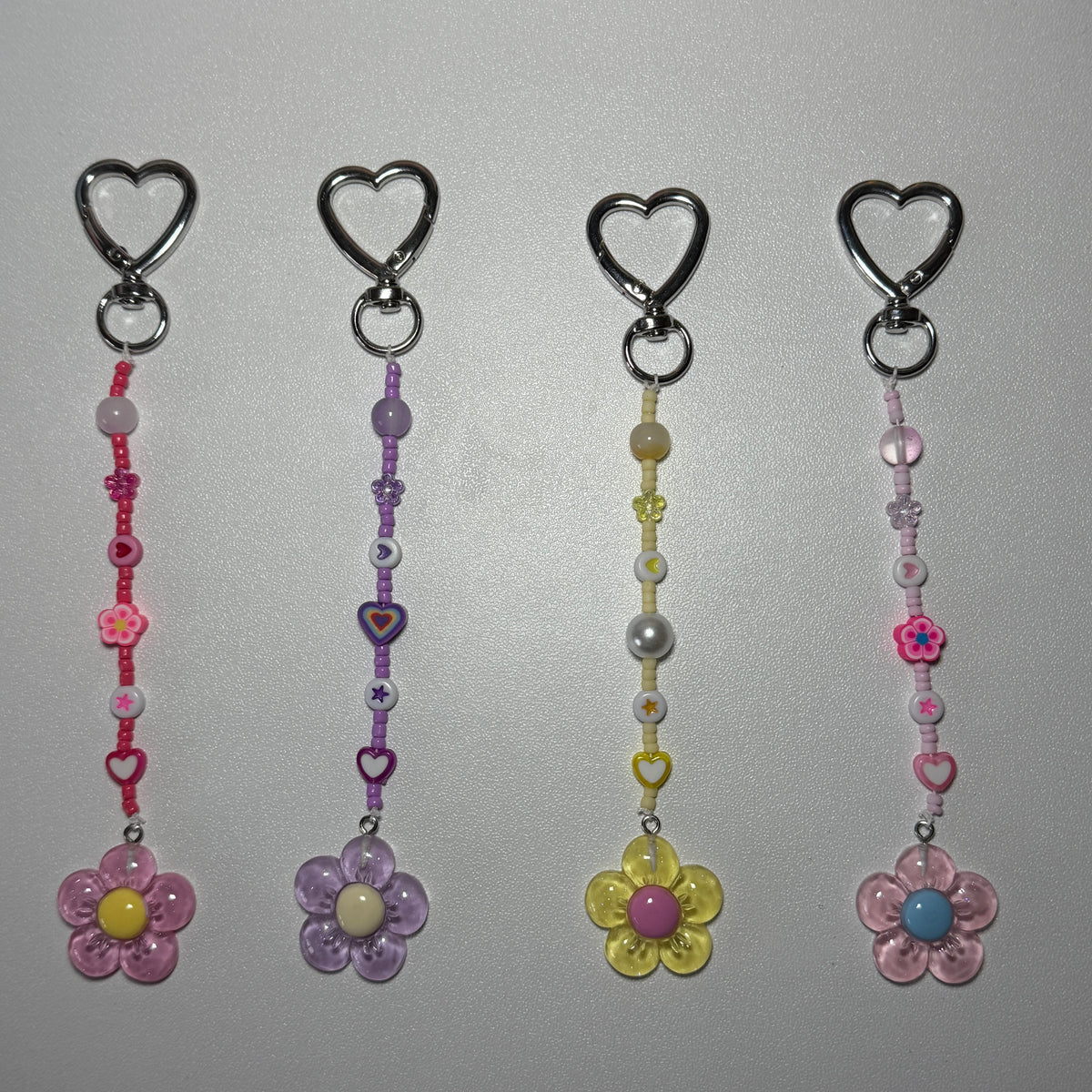 Flower keyrings 🌸