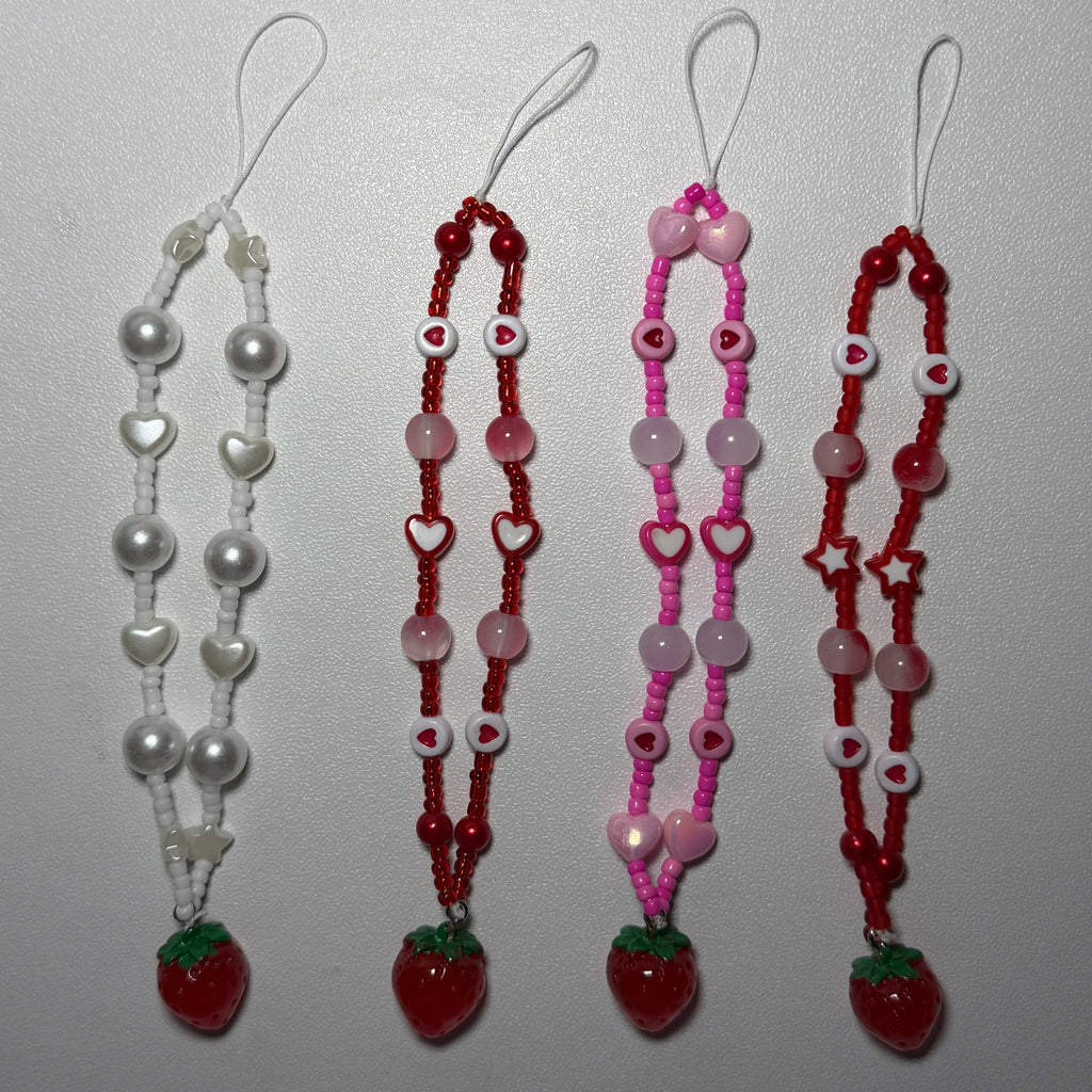 Strawberry phone charms 🍓