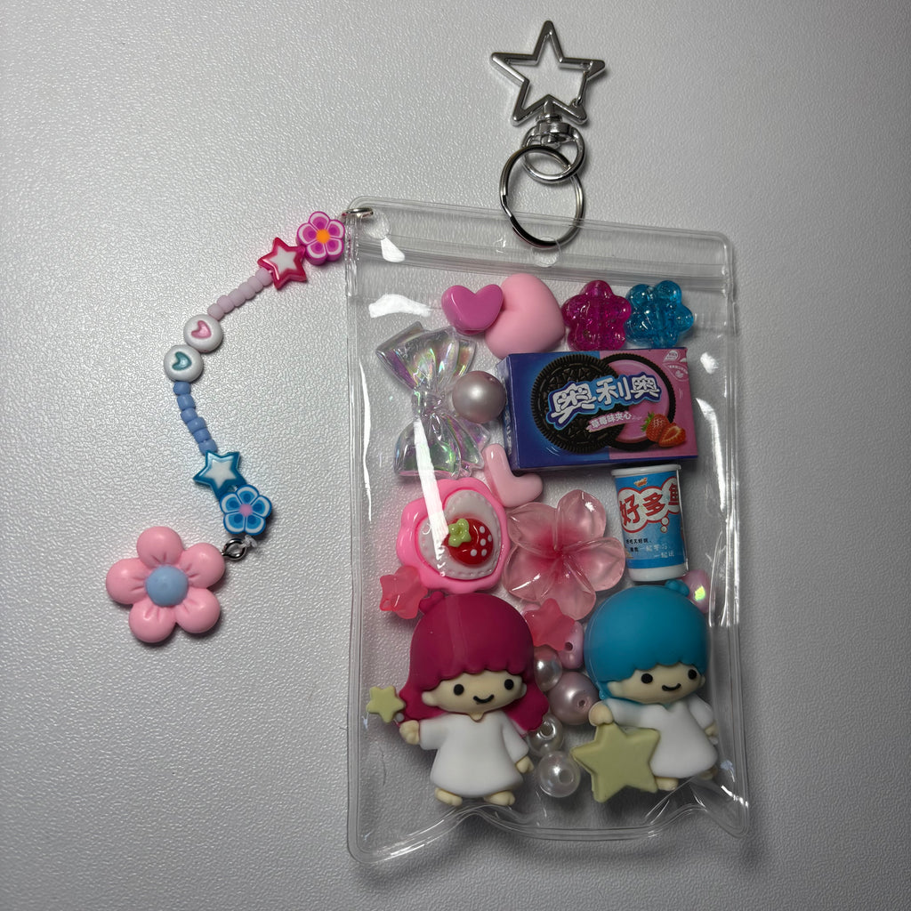 Little twin stars trinket pouch 🩵🩷