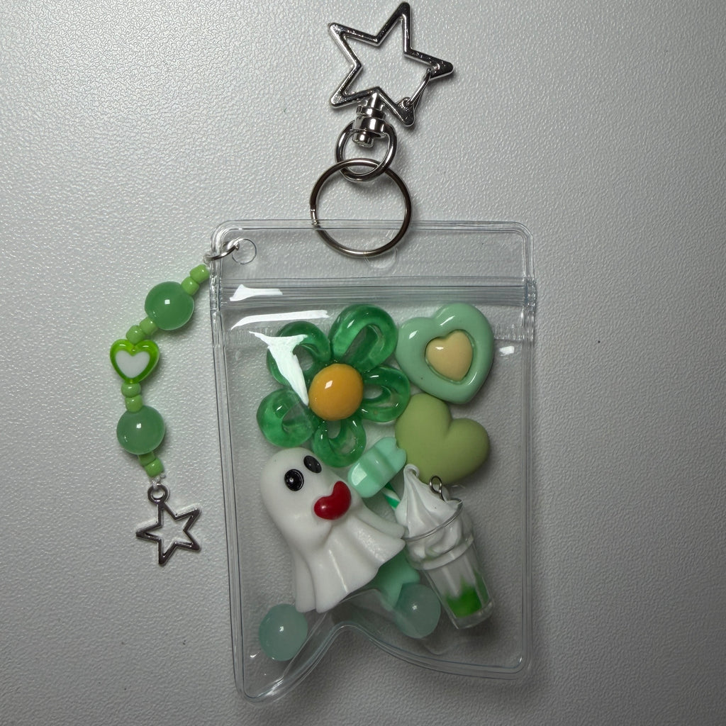 Green ghost mini trinket pouch 💚👻