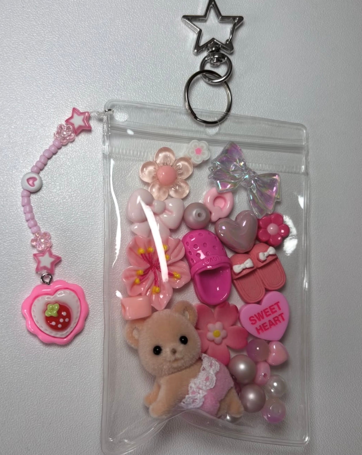 Pink bear trinket pouch 🐻🩷
