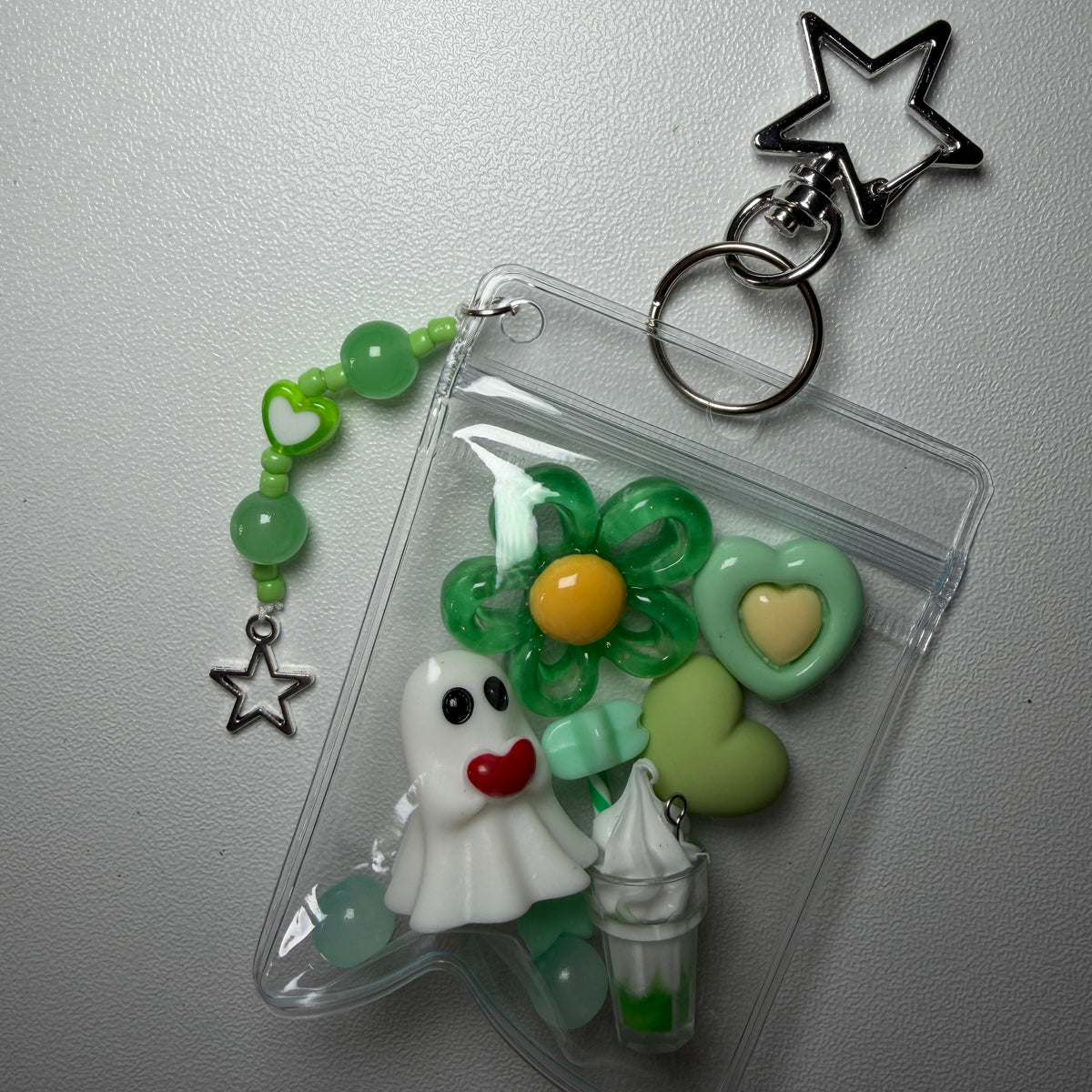 Green ghost mini trinket pouch 💚👻