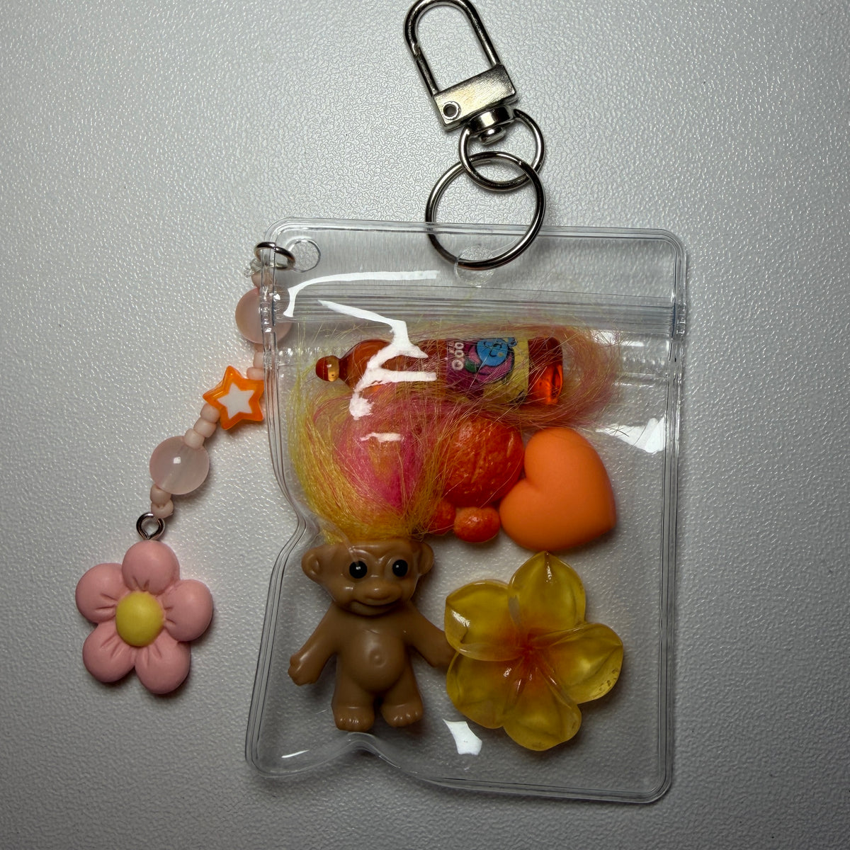 Orange Troll mini trinket pouch 🧡