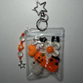 Orange and white spooky duck mini trinket pouch 🧡