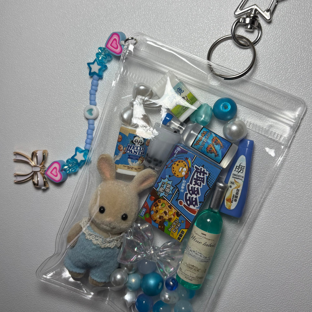 Blue bunny trinket pouch 🩵