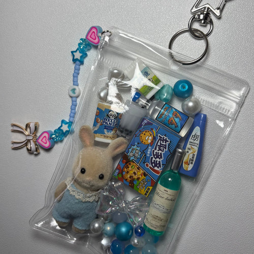 Blue bunny trinket pouch 🩵