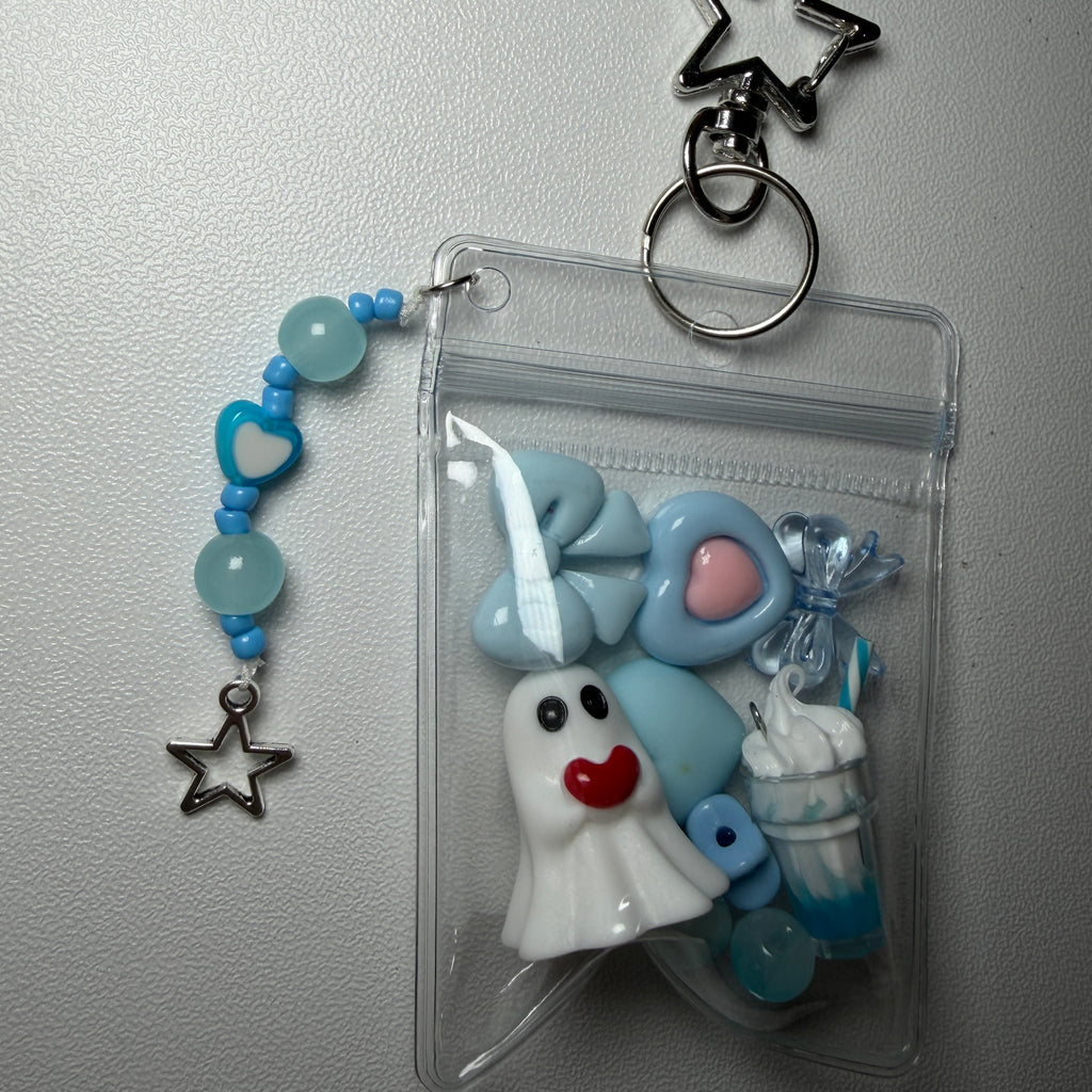 Blue ghost mini trinket pouch 🩵👻