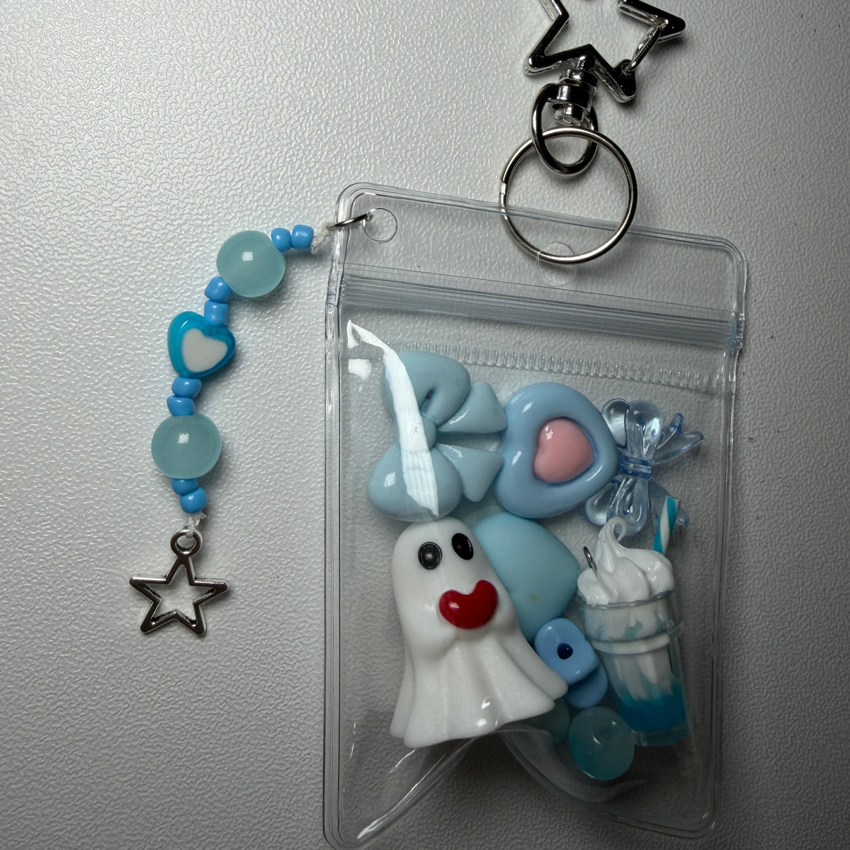 Blue ghost mini trinket pouch 🩵👻