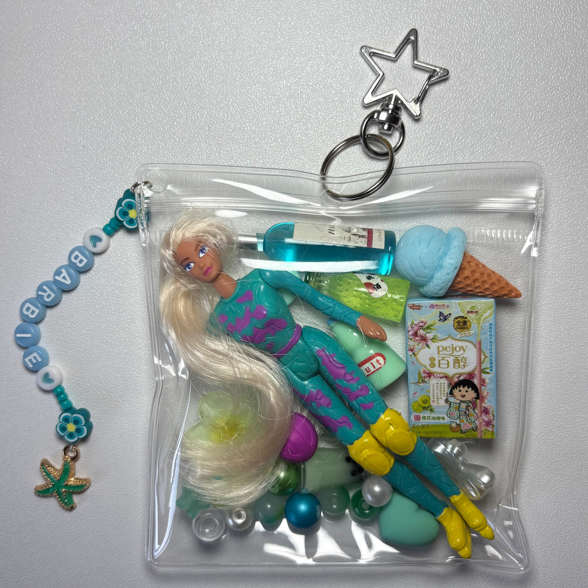 Green vintage Barbie trinket pouch 🥑