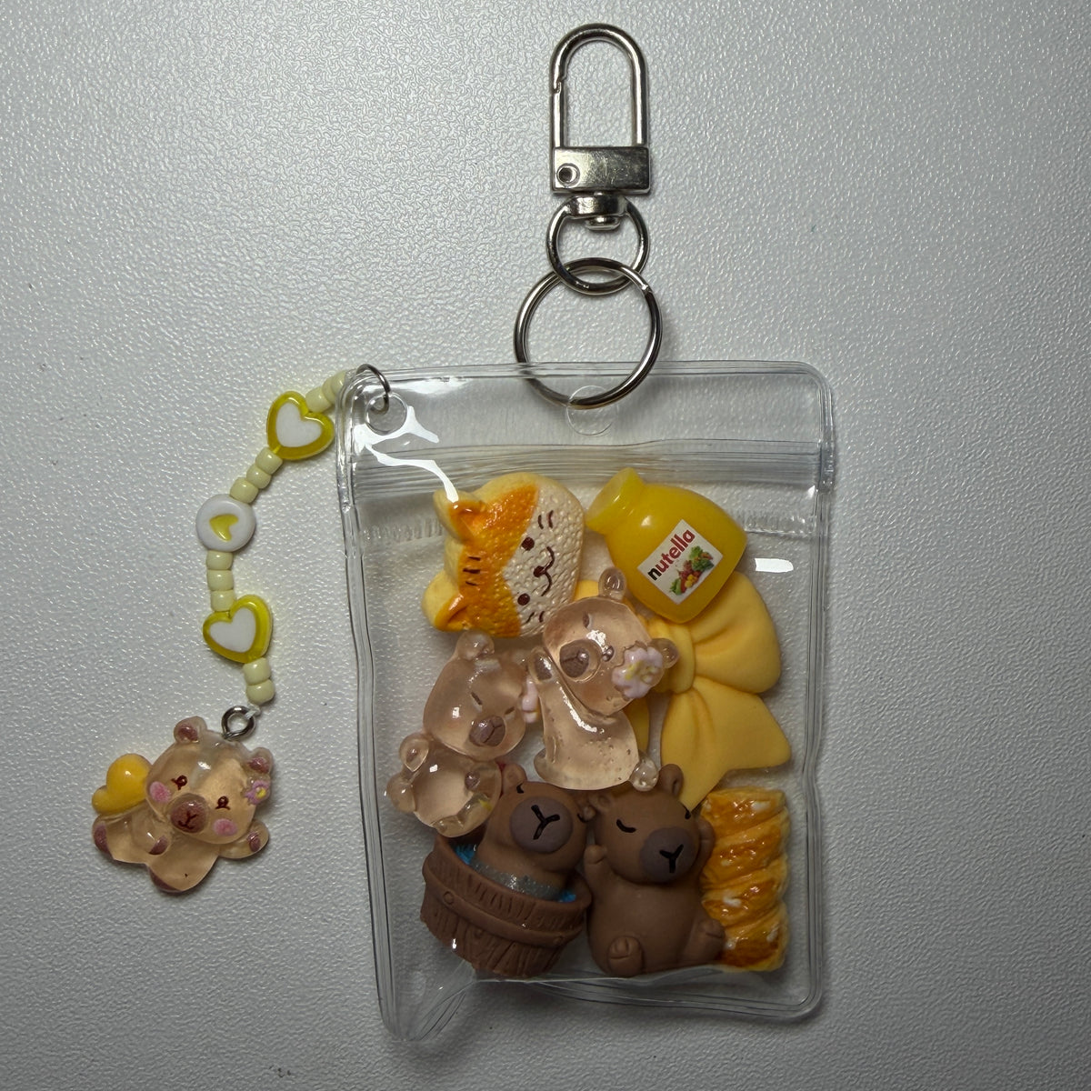 Yellow capybara mini trinket pouch 💛