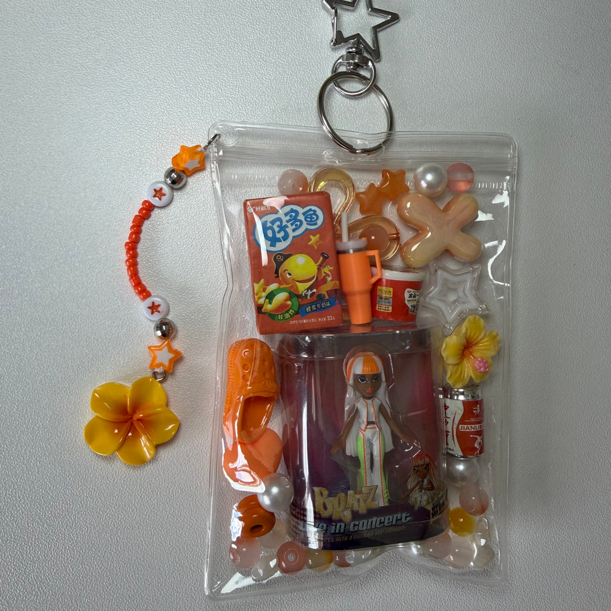 Orange Sasha Bratz trinket pouch🧡