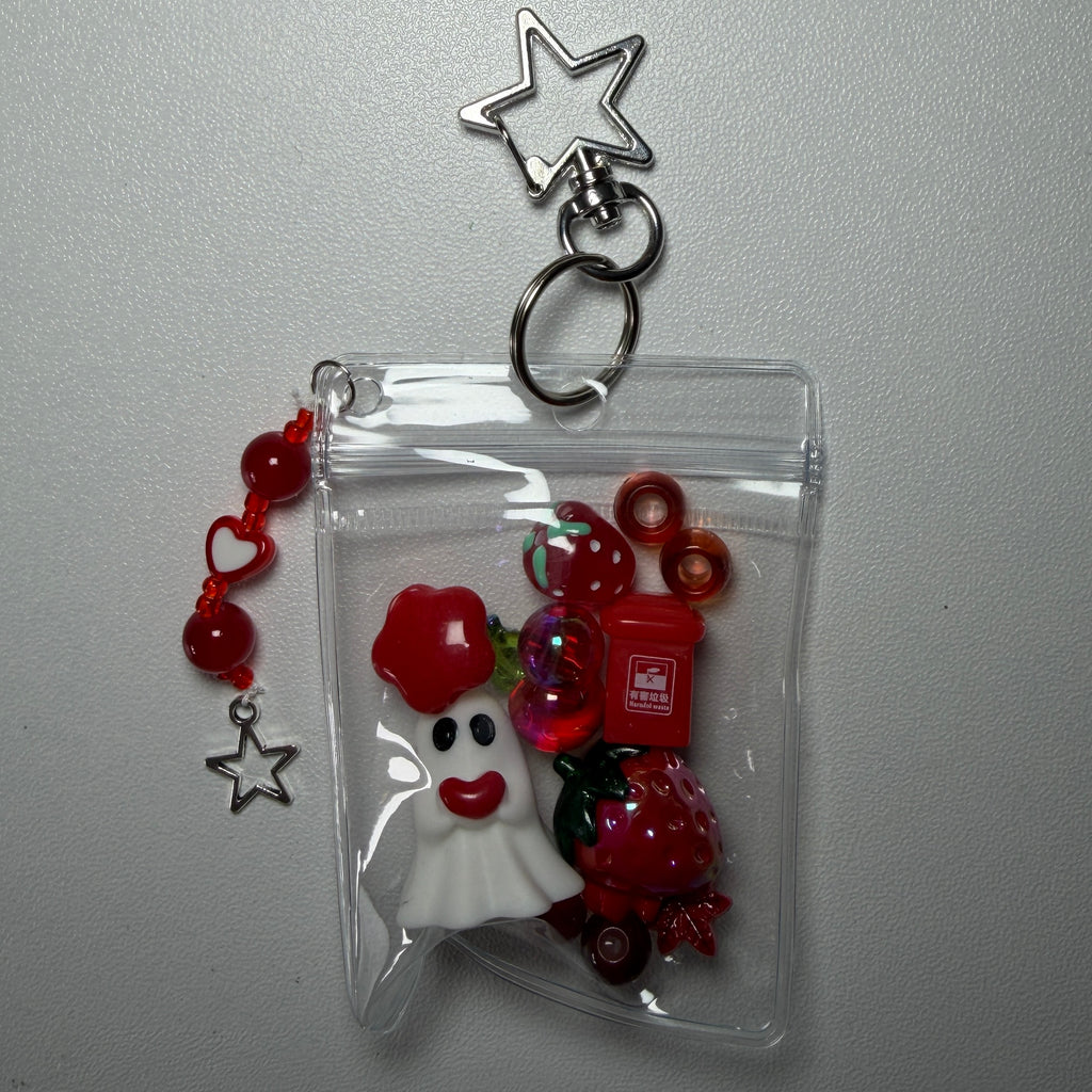Red ghost mini trinket pouch ❤️👻