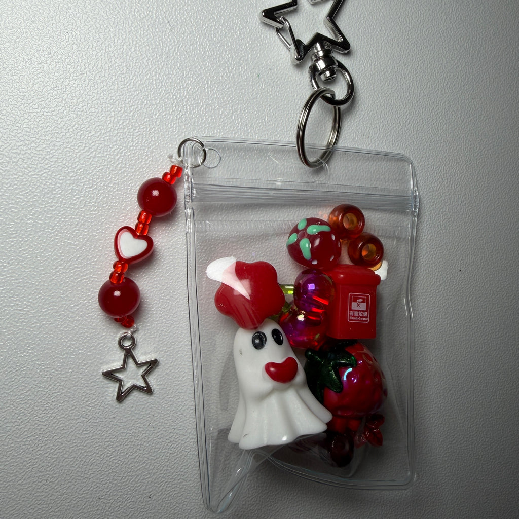Red ghost mini trinket pouch ❤️👻