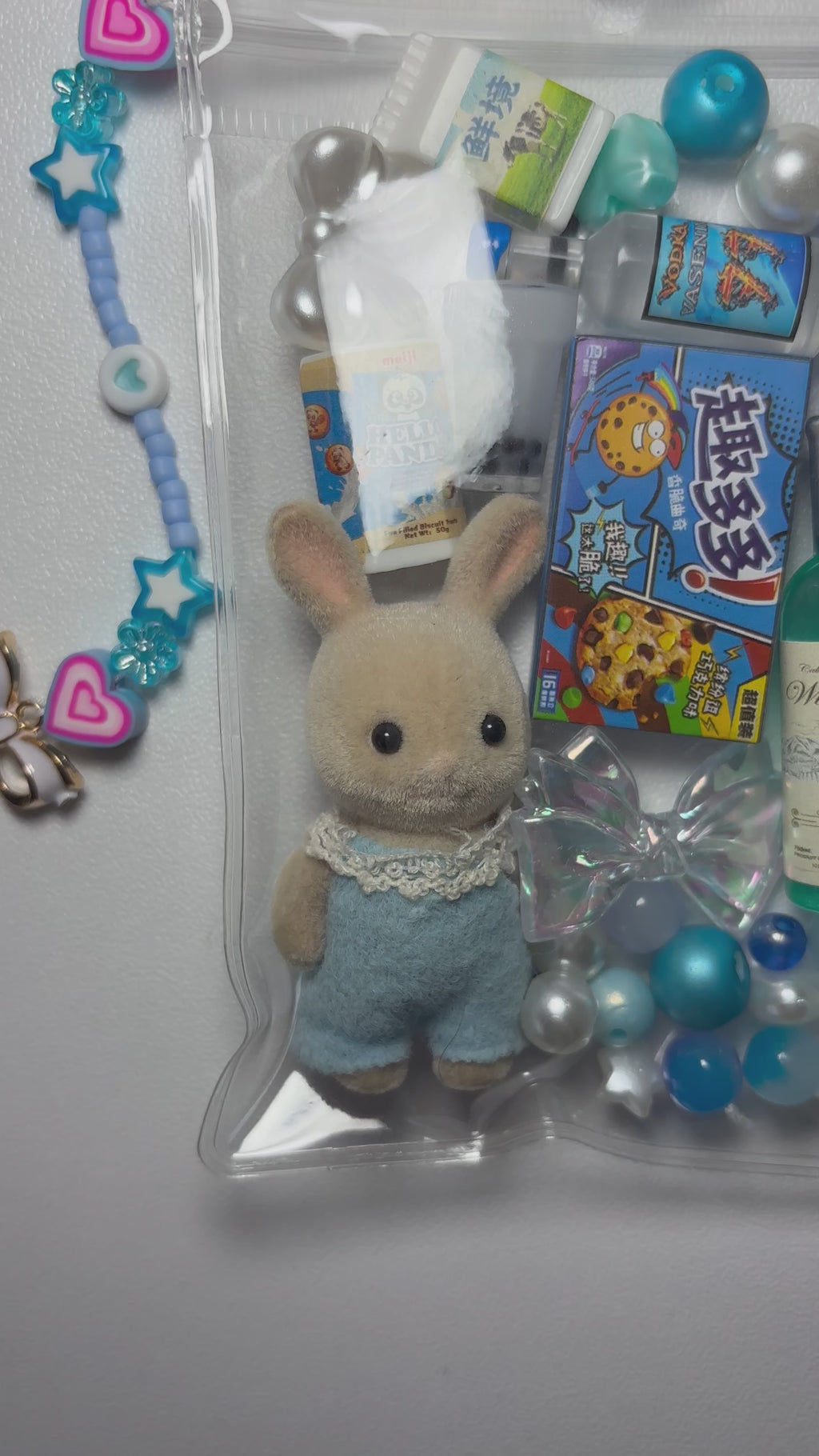 Blue bunny trinket pouch 🩵
