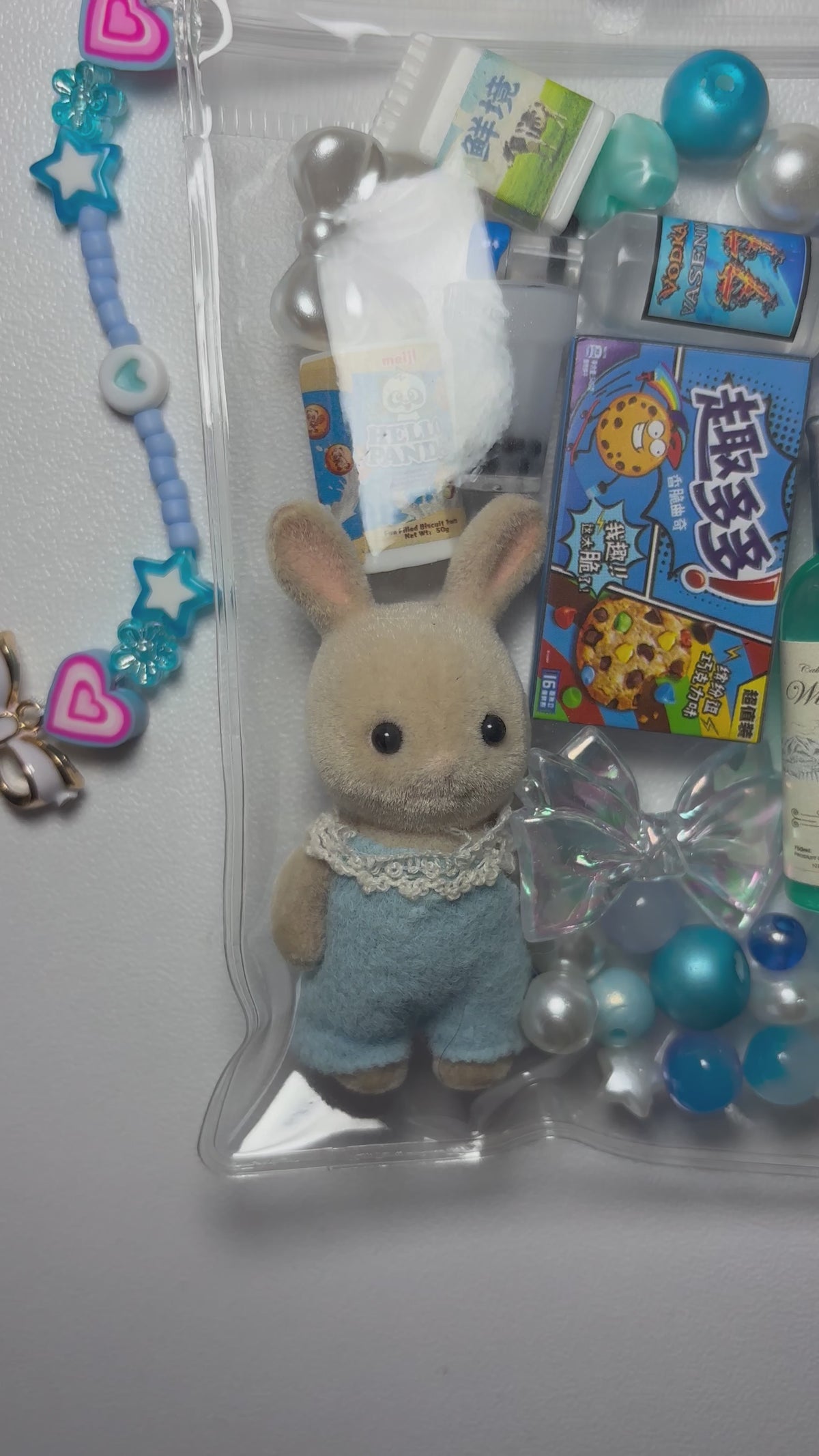 Blue bunny trinket pouch 🩵